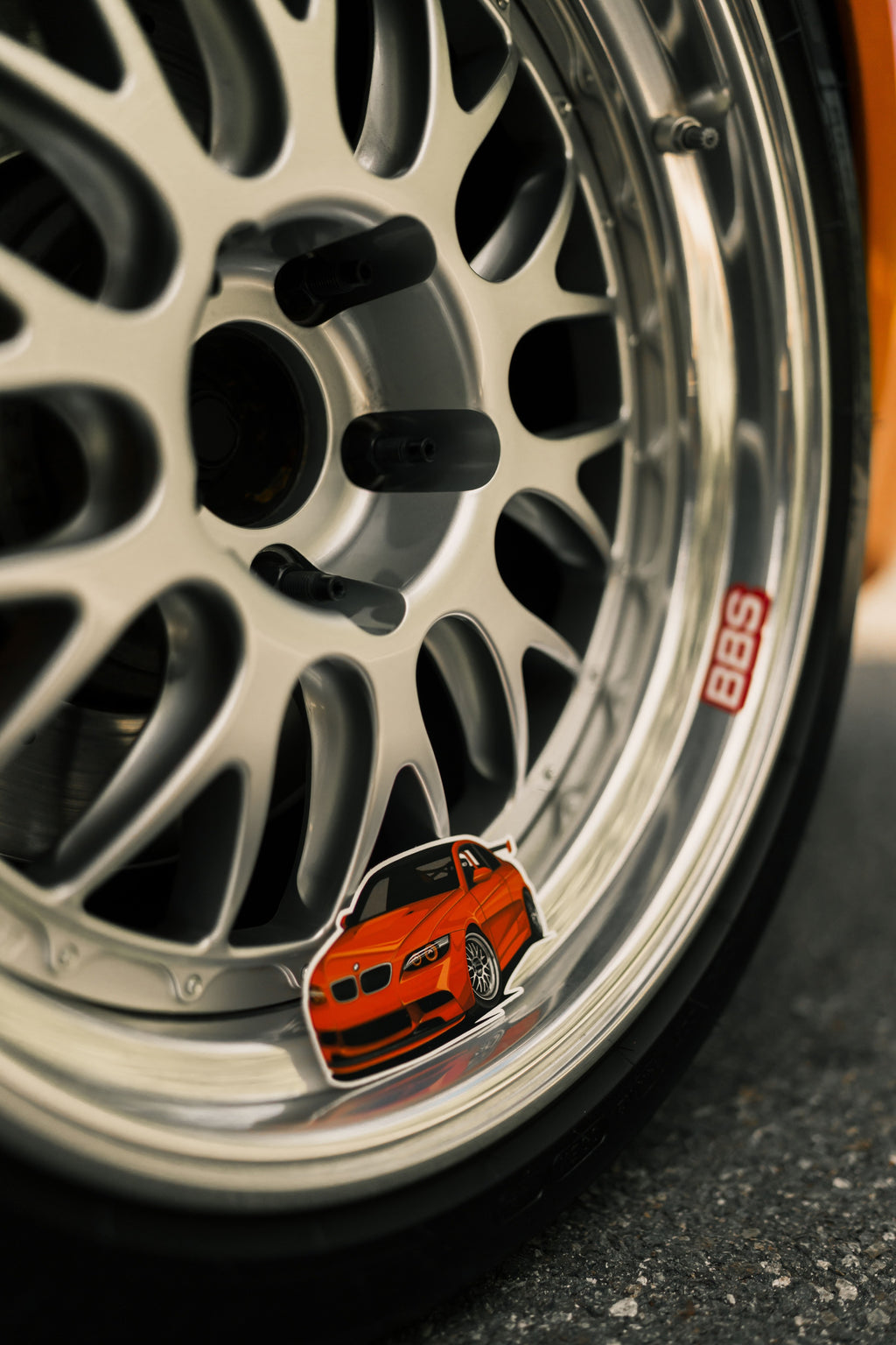 E92 M3 Limerock V2 Sticker